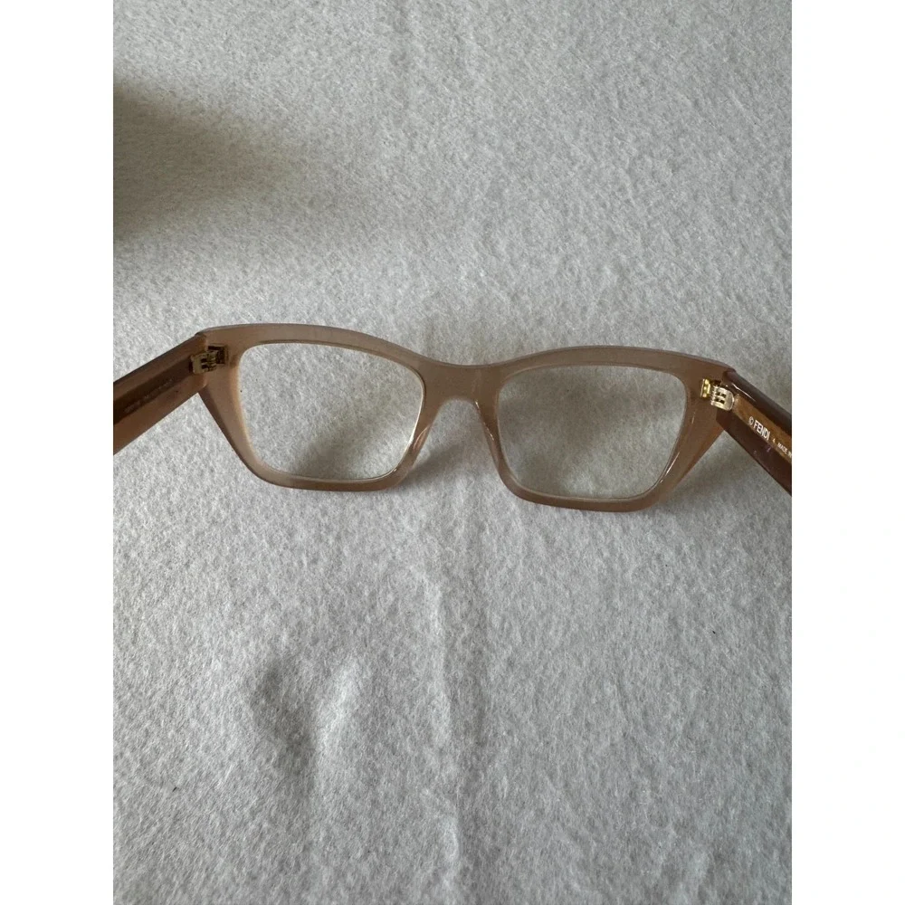 NEW FENDI Frames FE501181 045‎ 52 CLEAR PINK EYEGLASSES 52-19-145mm Case Cateye